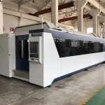 պրոֆեսիոնալ cnc մանրաթելային լազերային կտրող մեքենա 1000w 1500w փոխանակման սեղանով
