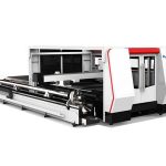 CNC օպտիկամանրաթելային լազերային խողովակների կտրող մեքենա 1000w ՝ խորանարդի կառավարման համակարգով