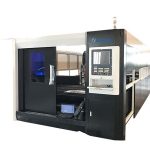 3000w օպտիկամանրաթելային cnc լազերային մետաղական կտրող մեքենա `երկտեղանի շարժիչ կառուցվածքը